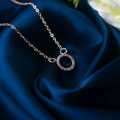 Rose Gold Classic Ring Necklace
