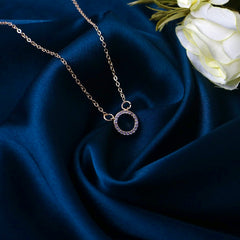 Rose Gold Classic Ring Necklace
