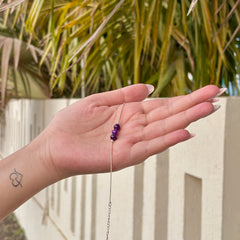 Aura Amethyst: Bracelet for Positive Energy and Peace | Pure Silver (चाँदी)