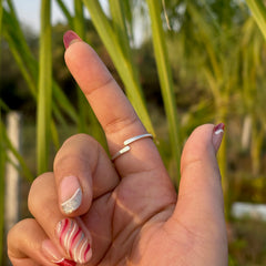 Worry Ring for Stress Relief and Mindful Calm Pure Silver (चाँदी)